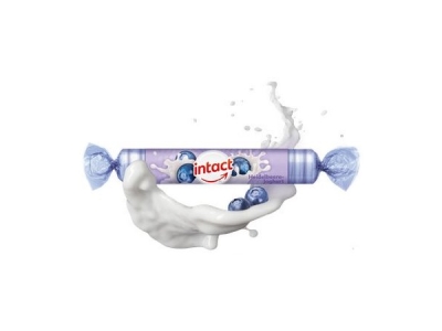BONBONY Intact rolička hroznovým cukrem s vitaminem C Borůvka-Jogurt 40 g