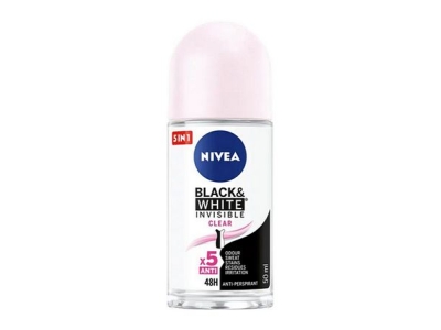 NIVEA deo Roll-on antiperspirant Black and White Clear 50 ml