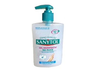 SANYTOL dezinfekční gel na ruce Sensitive 250 ml  NOVINKA