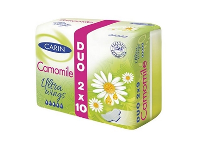 CARINE Ultra Wings DUO Kamille 2 x 9 ks