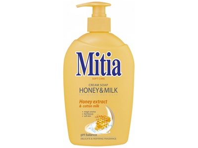 MITIA tekuté mýdlo Honey and Milk pumpa 500 ml