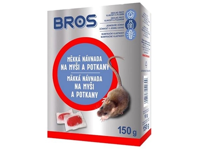 BROS měkká návnada na myši a krysy 150 g