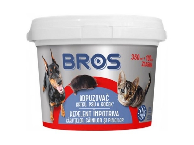 BROS prášek odpuzovač psů a koček 450 ml