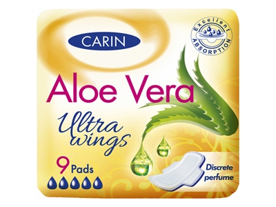 CARINE Aloe Vera Ultra Wings 9 ks    503