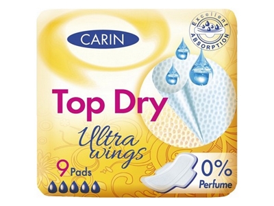 CARINE Ultra Wings Top Dry 9 ks