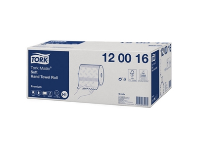 TORK Matic Premium papírové ručníky v roli 2vrstvé, bílé, 120 m 120016 1 role Prodej pouze po balení