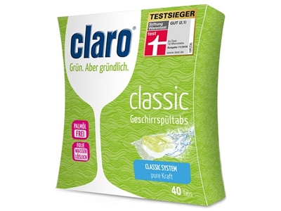 CLARO EKO Classic tablety do myčky 40 ks