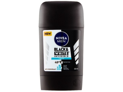 NIVEA deo tuhý FM AP Black and White Fresh 50 ml