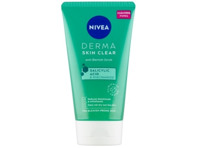 NIVEA čisticí peeling Derma Skin Clear 150 ml