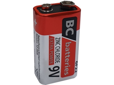 BATERIE BC 6F22 Extra power zinková 9 V