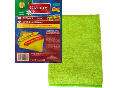 ŠVÉDSKÁ utěrka Clanax UNIVERSAL zelená 40 x 40 cm 250 g