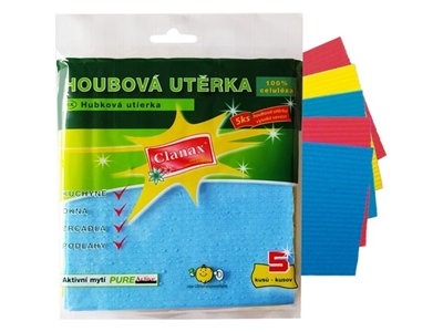 HOUBOVÁ utěrka Clanax 18 x 16 x 0,5 cm 5 ks