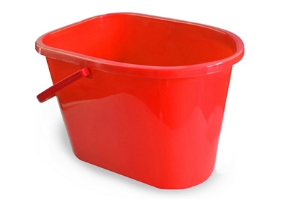 VĚDRO OVÁL Classic s výlevkou červené 13 l     0220509