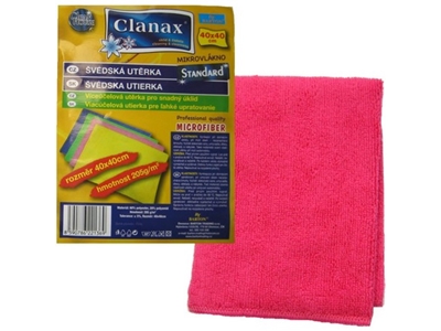 ŠVÉDSKá utěrka červená Clanax 40 x 40 cm 205 g 0220140