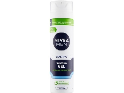 NIVEA FM gel na holení Sensitive 200 ml