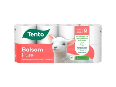 TOALETNÍ papír Tento Sensitive Pure návin 18 m  8 ks      229387