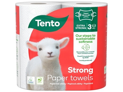 Papírové utěrky Tento Winter Strong 3vrstvé 2 role 229428,(231166)