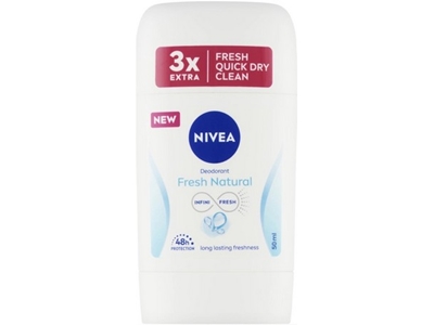 NIVEA deo tuhý Fresh Natural ženy 50 ml bez hliníkových solí
