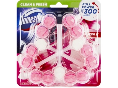 DOMESTOS Power 5 WC blok Pink Magnolia 3 x 55 g doprodej