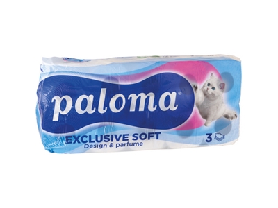 TOALETNÍ papír Paloma 3vrstvý 8 + 2 ks zdarma        1036411
