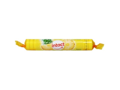 BONBONY Intact rolička Hroznový cukr s vitaminem C Ananas