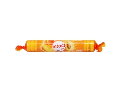 BONBONY Intact rolička s hroznovým cukrem s vitaminem C Meruňka 40 g