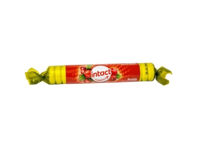 BONBONY Intact rolička s hroznovým cukrem s vitaminem C Brusinka 40 g