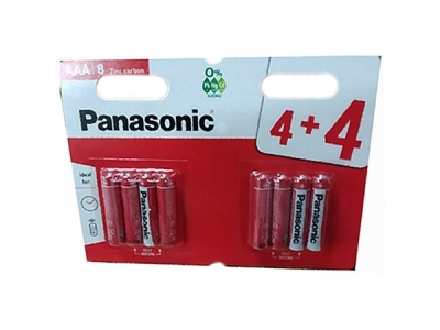 BATERIE PANASONIC mikrotužka AAA 1,5 V 4 + 4 ks