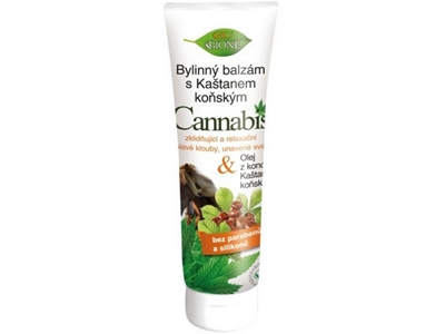 BIO CANNABIS bylinný balzám s kaštanem koňským 300 ml 8003