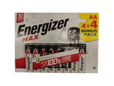BATERIE Energizer MAX LR06, 4 + 4 ks
