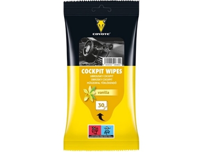 COYOTE vlhčené ubrousky Cockpit Vanilka 30 ks
