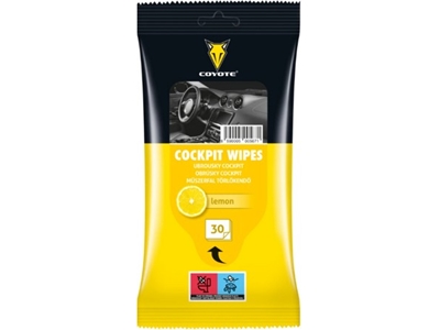 COYOTE vlhčené ubrousky Cockpit Citrón 30 ks