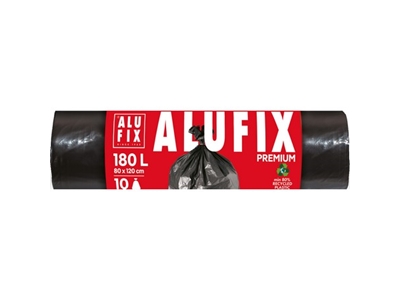 PYTLE Alufix na odpad silné 80 x 120 cm  180 l  10 ks  LDPE černé 45 mik.
