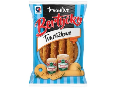 Tyčinky Bertyčky 90g tvarůžkové                                                                                                                                                                                                                           