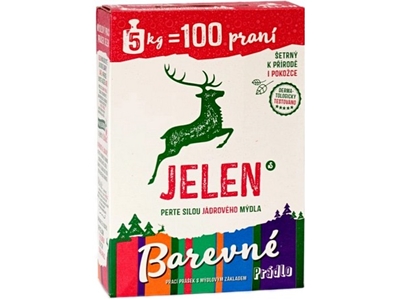 JELEN prací prášek na barevné prádlo 5 kg 100 PD