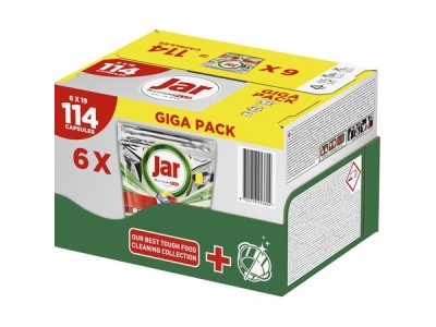 JAR tablety do myčky Platinum Plus 6 x 19 ks  krabice
