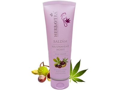 HERBAVERA balzám na unavené nohy, tuba 120 ml