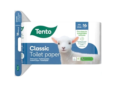 Toaletní papír Tento Classic 3vrstvý, 16 ks 229384