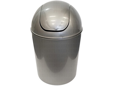 ODPADKOVÝ koš OSKAR plastový 7 l stříbrný   0220461