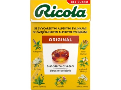 BONBÓNY Ricola Bylinný Originál 40g                                                                                                                                                                                                                       