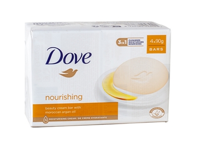 DOVE mýdlo s arganovým olejem 4 x 90 g