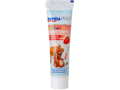 Dentamax zubní pasta s fluorem 50 ml dětská Jahoda