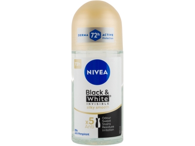 NIVEA roll-on AP Black and White Silky Smooth 50 ml