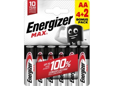 BATERIE Energizer Max 0,6  4+2 ks Pack
