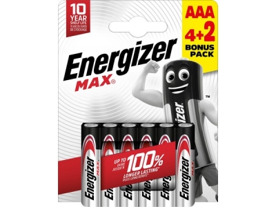 BATERIE Energizer MAX 0,3 Micro 4+2 ks
