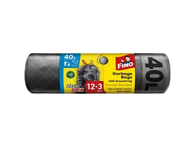FINO sáčky ZEUS Flex zatahovací 40 l 12 + 3 ks NOVINKA