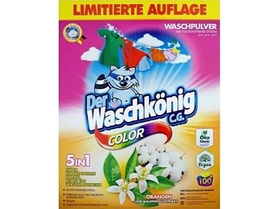 WASCHKONIG prací prášek Color Orangen und Baumwollextrakt 100 PD 6 kg