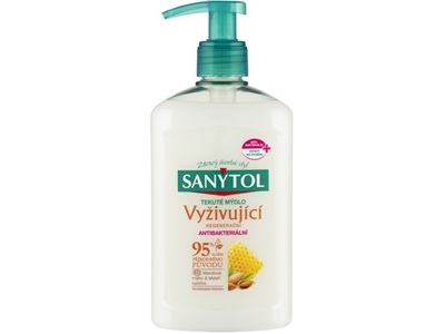 SANYTOL antibakteriální mýdlo Vyživující a regenerační 250 ml