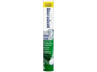 STERADENT Active Fresh tablety na umělý chrup 30 tablet
