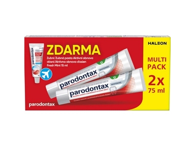 PARODONTAX Whitening 2 x 75 ml + 15 ml balení zdarma